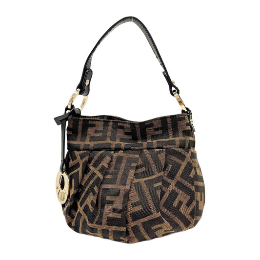 Brown Zucca Canvas Hand Bag