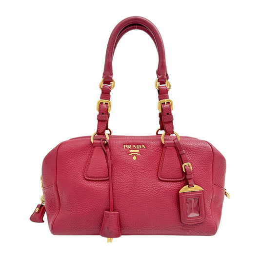 Red Leather Shoulder Bag