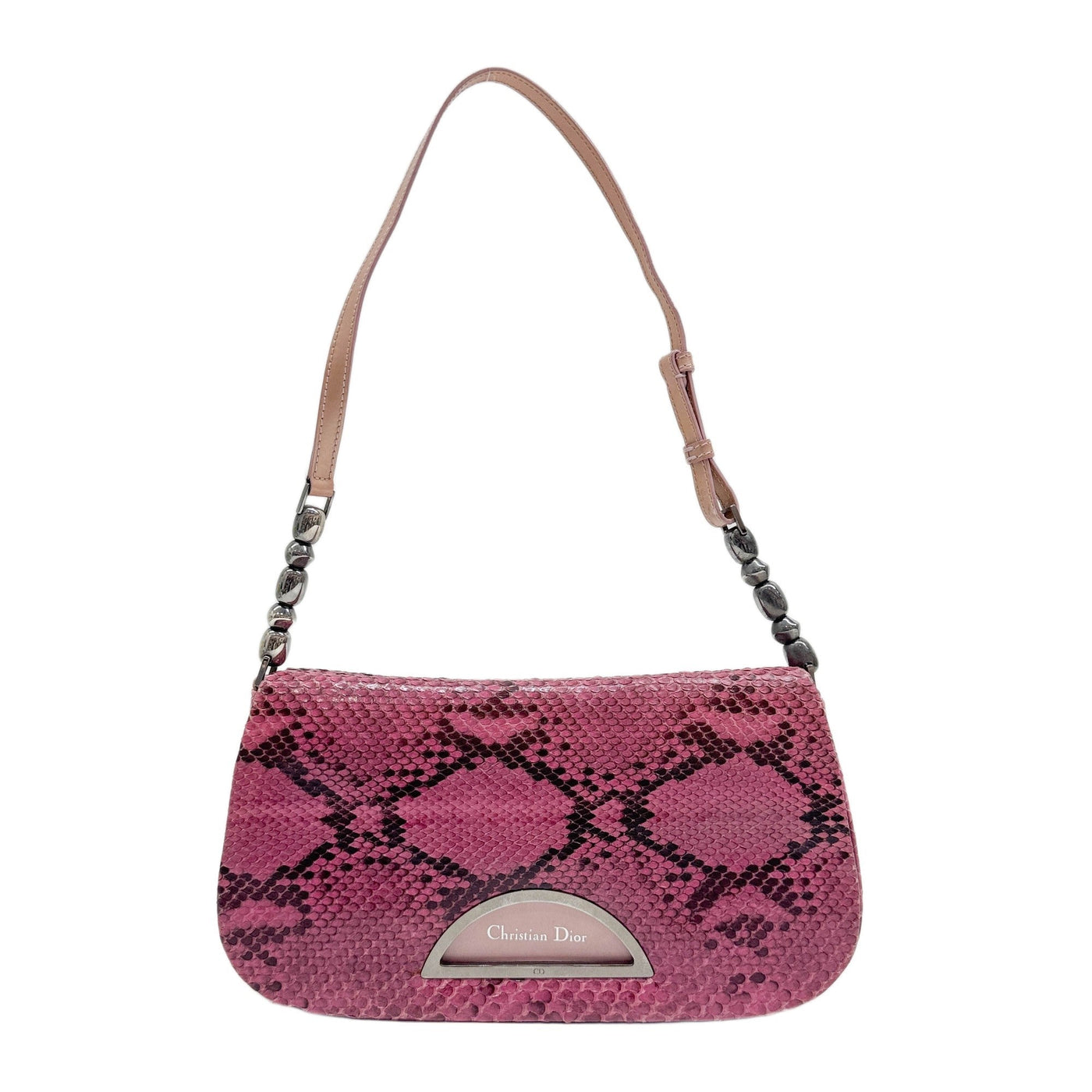 Malice Pearl Pink Pythons Shoulder Bag