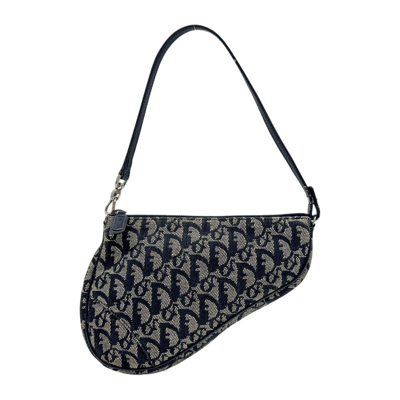 Saddle Pouch Black Trotter Canvas Shoulder Bag