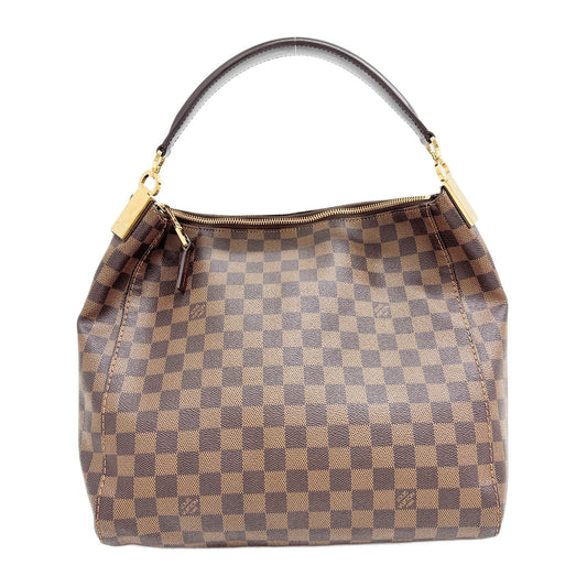 Portobello PM Brown Damier Canvas Hand Bag