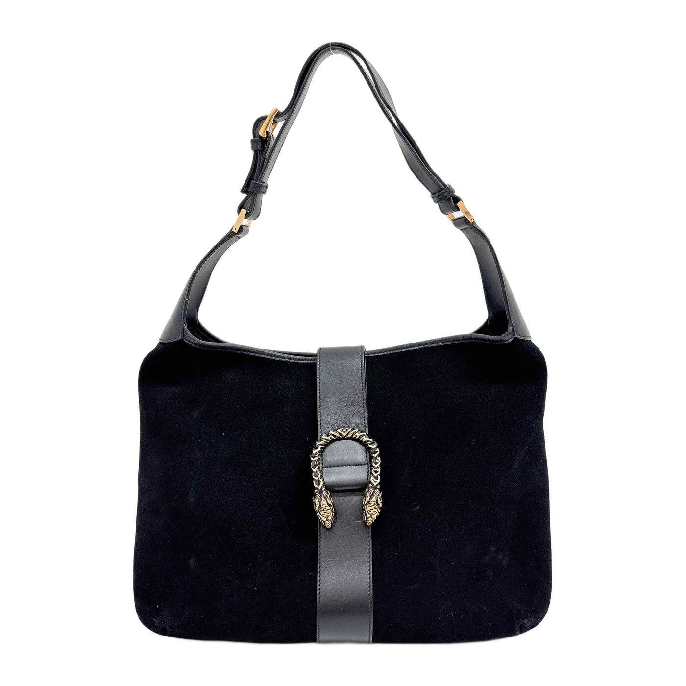 Dionysus Black Suede Shoulder Bag