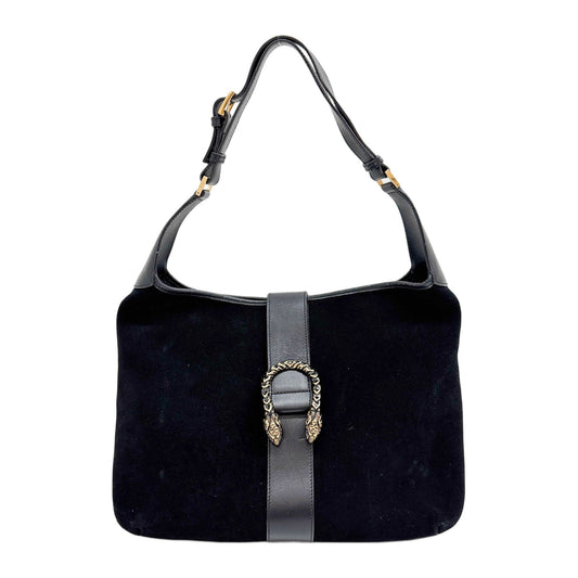 Dionysus Black Suede Shoulder Bag