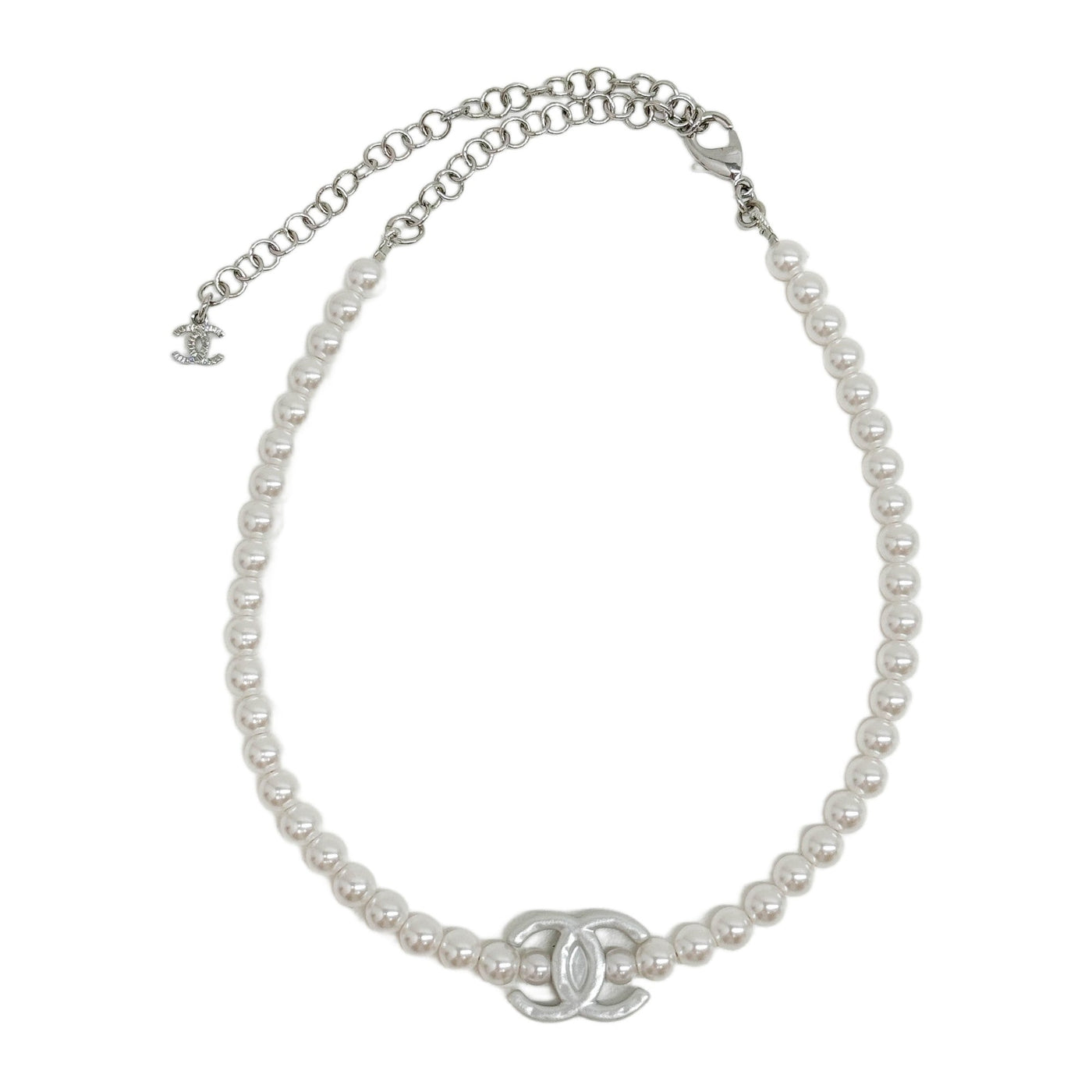 2025 Coco Mark Pearl Beads Necklace
