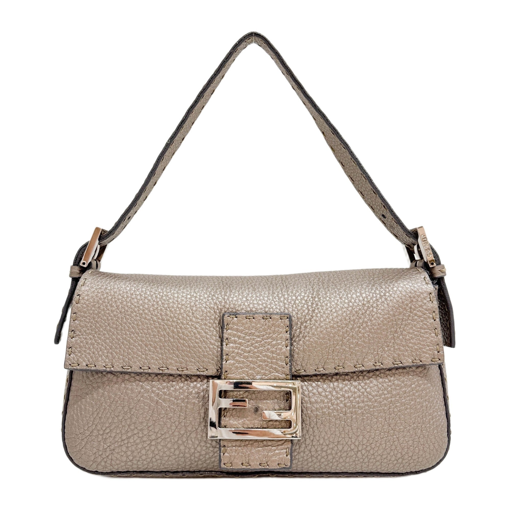 FENDI Baguette Selleria Bronze Shoulder Bag – HIVE PRELOVED