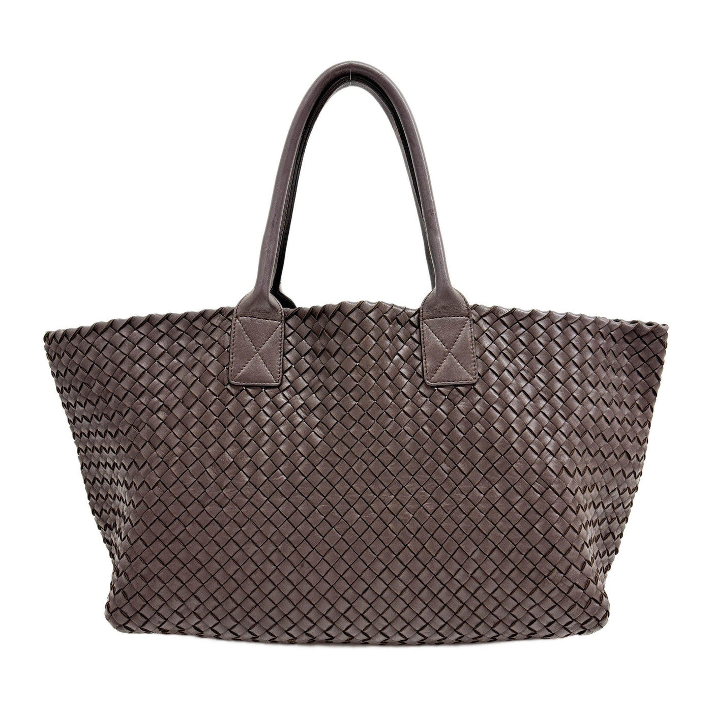 Cabat Intrecciato Brown Leather Tote Bag