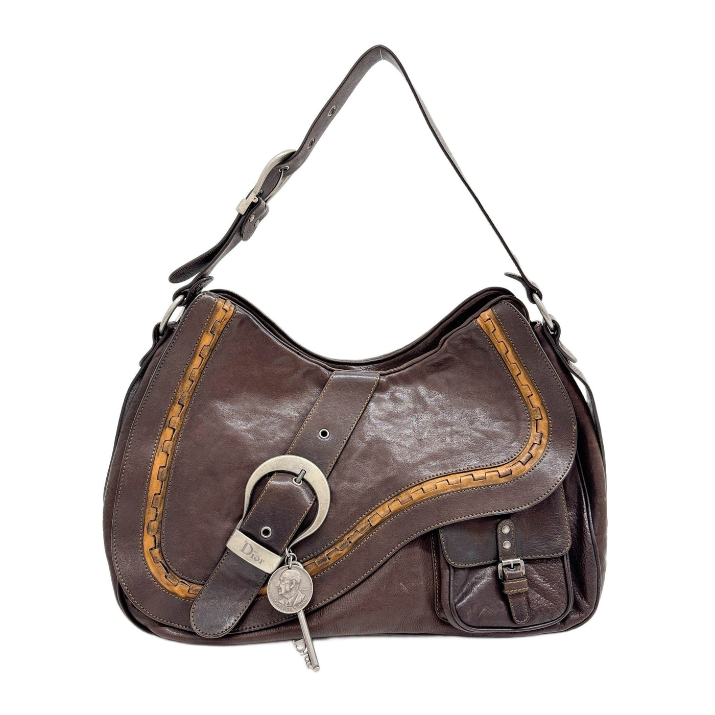 Gaucho Brown Leather Shoulder Bag