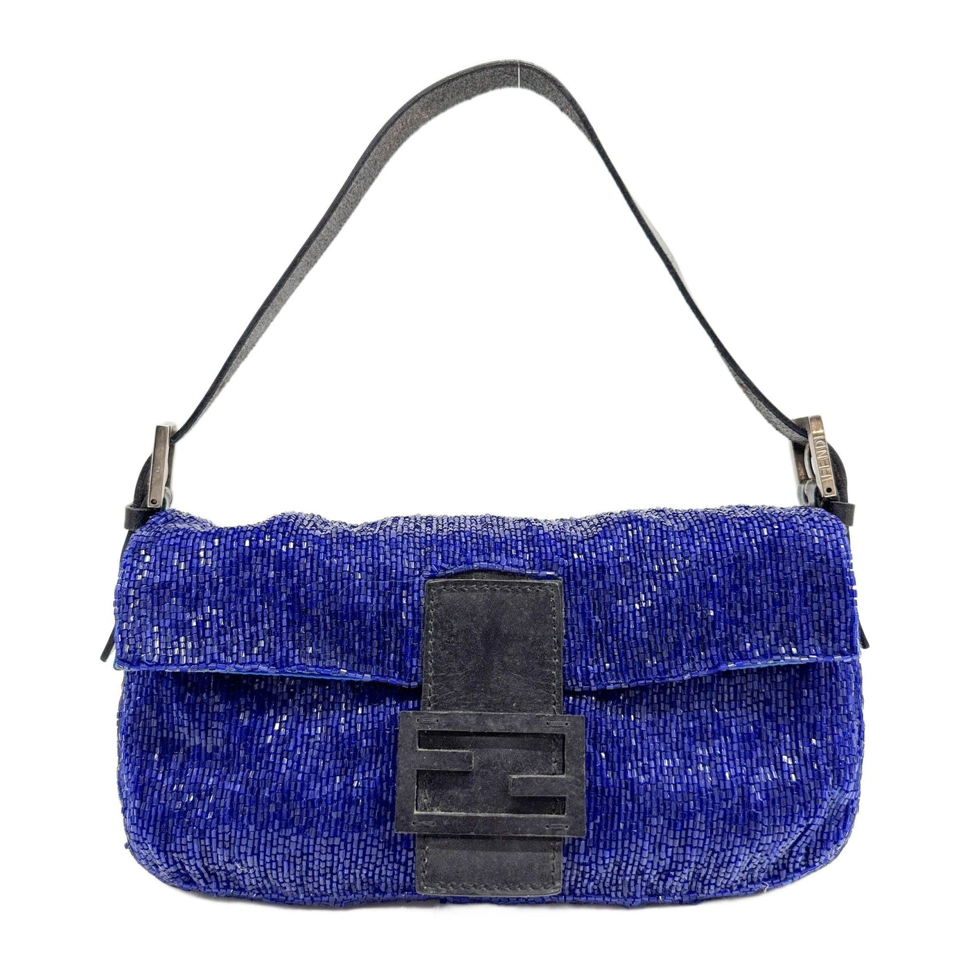 Baguette Blue Beads Shoulder Bag