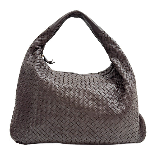 Veneta Intrecciato Brown Leather Shoulder Bag