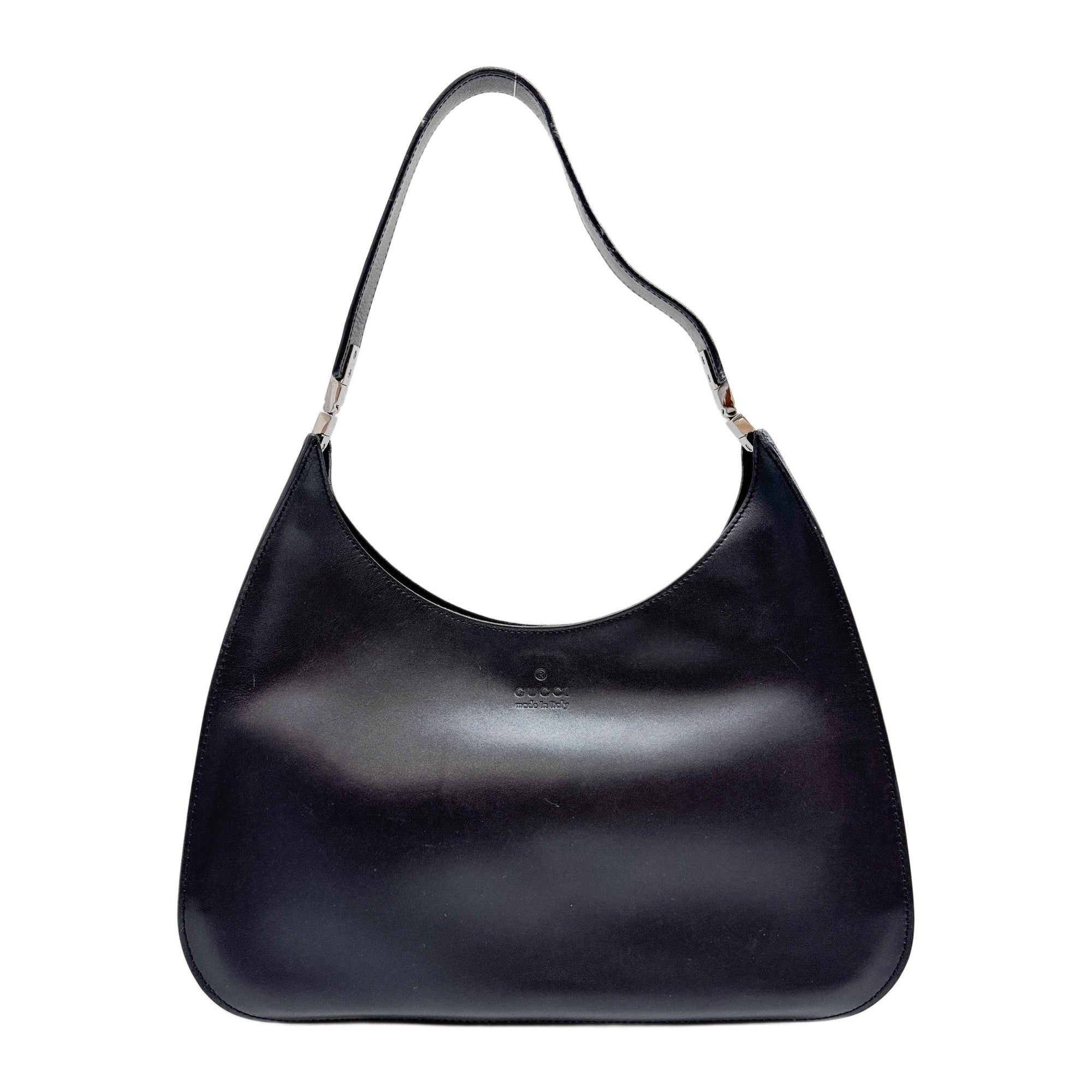 Black Leather Shoulder Bag