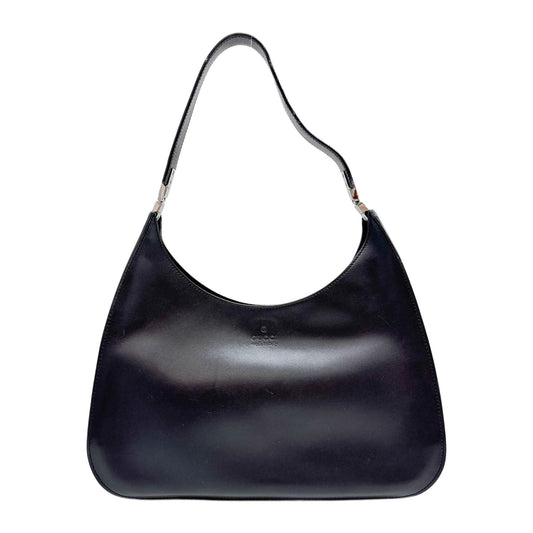 Black Leather Shoulder Bag