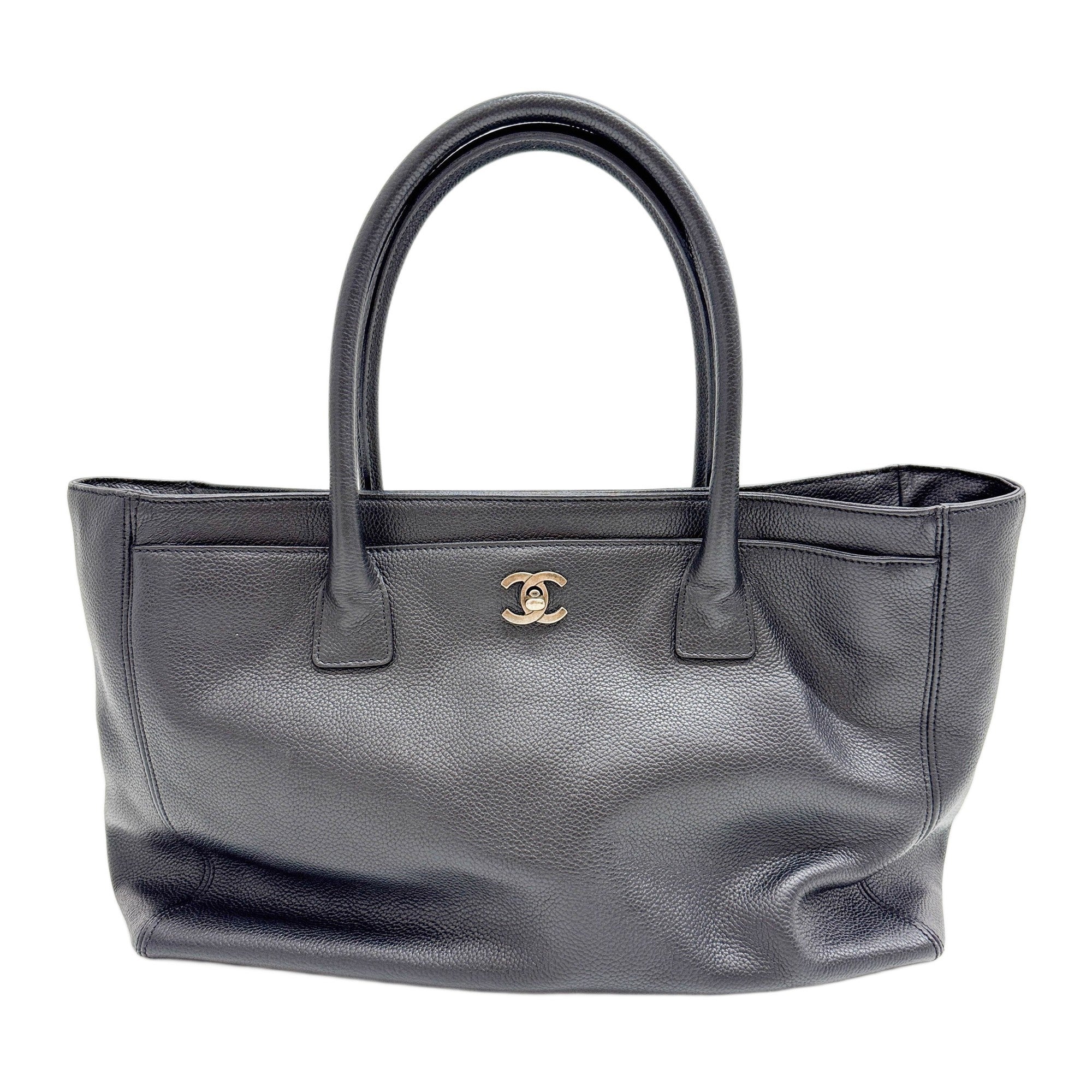 Executive 2000-2002 Cerf Black Leather Tote Bag