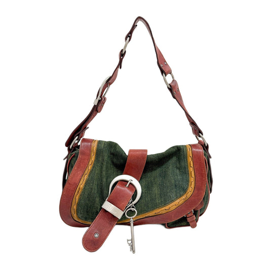 Gaucho Green Denim Shoulder Bag
