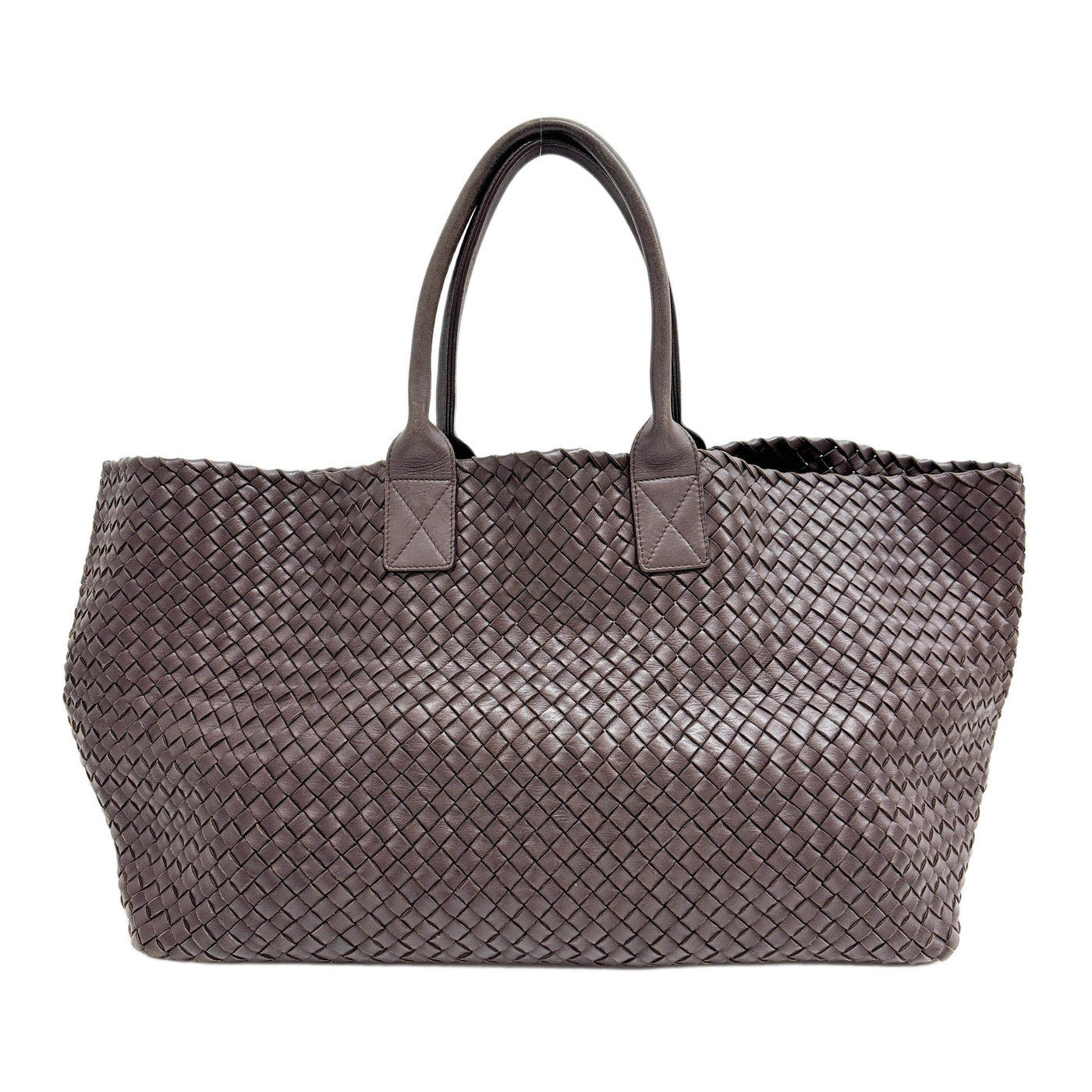Veneta Intrecciato Dark Brown Leather Shoulder Bag