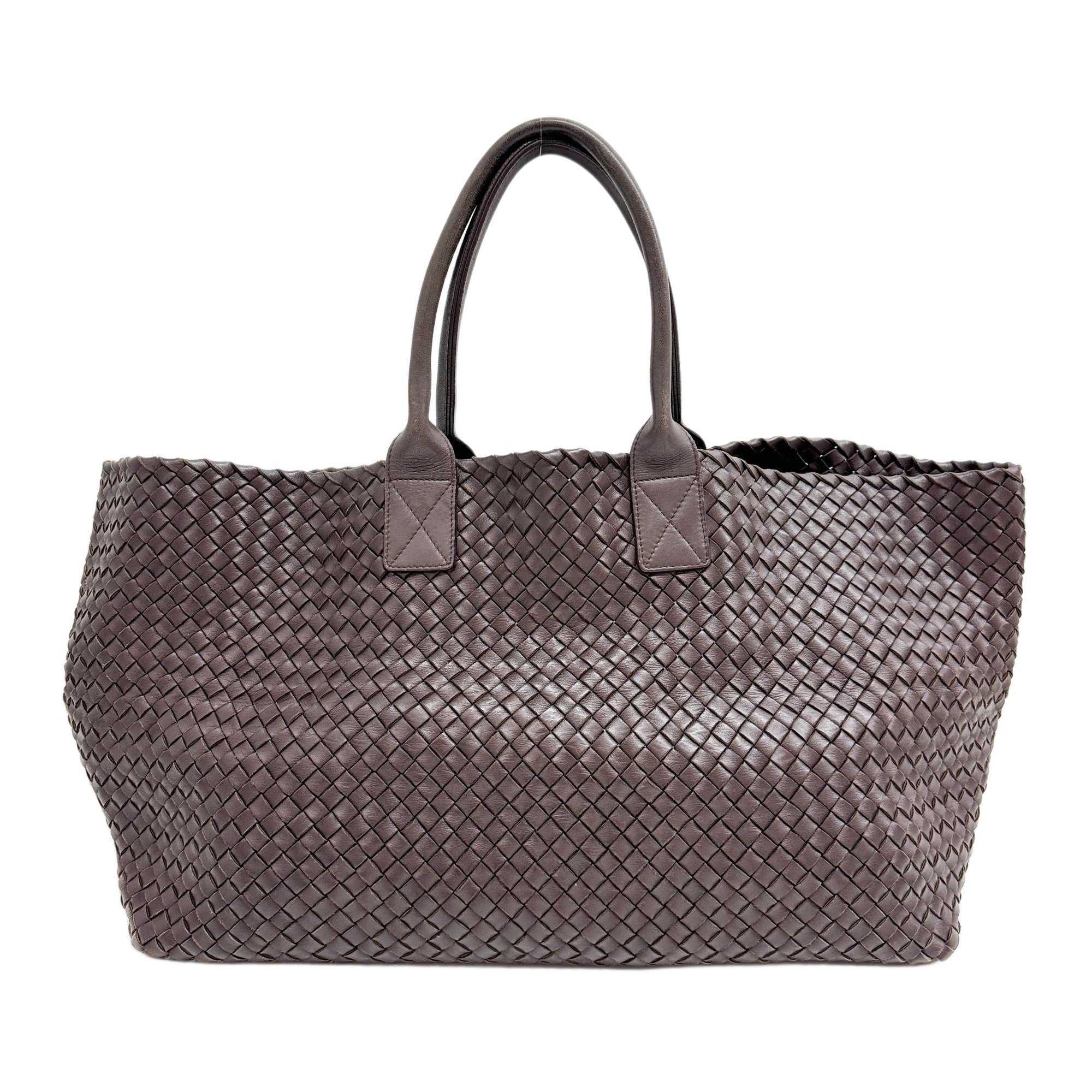 Veneta Intrecciato Dark Brown Leather Shoulder Bag