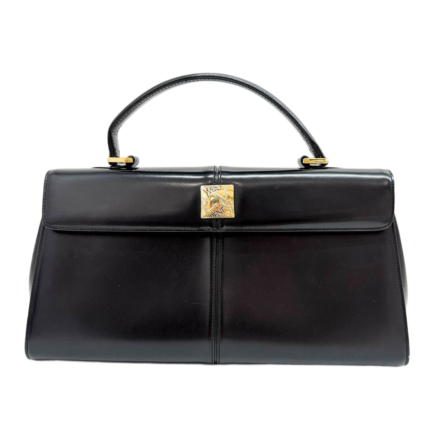 Black Leather Hand Bag