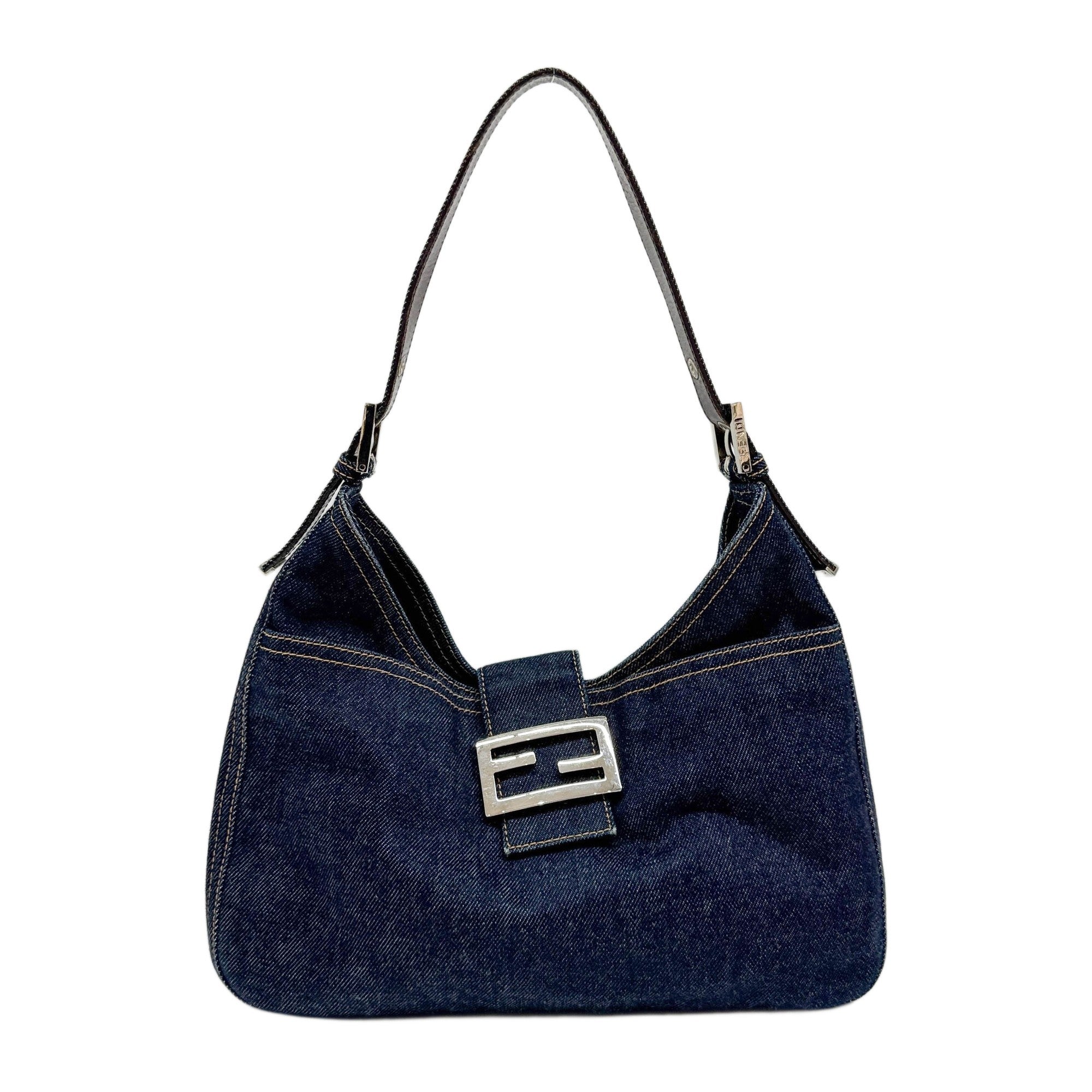 Blue Denim Shoulder Bag
