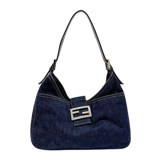 Blue Denim Shoulder Bag