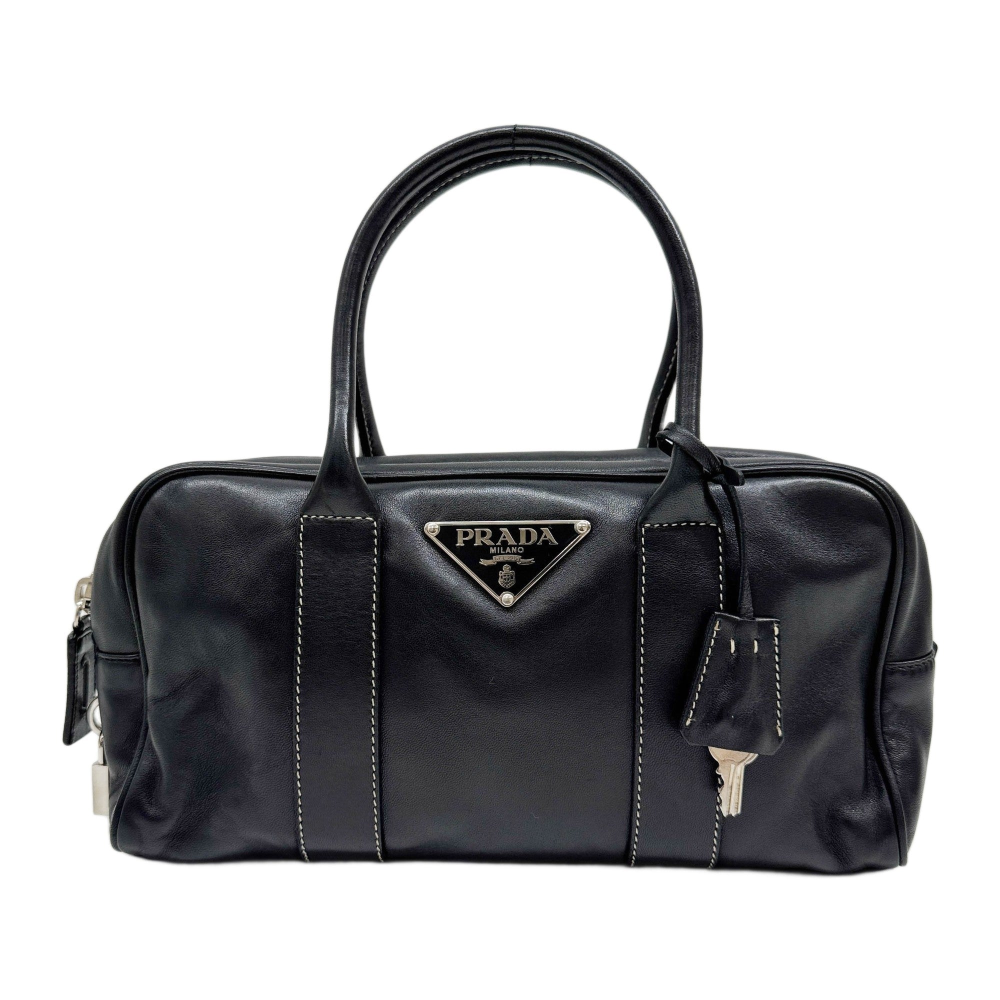 Black Leather Shoulder Bag