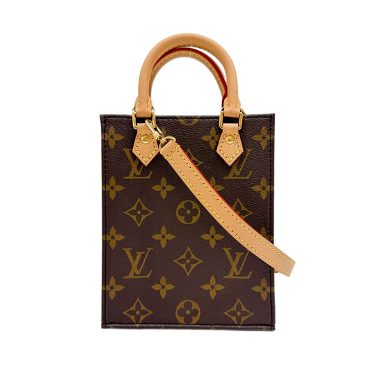 Petit Sac Brown Monogram Canvas Two Way Bag