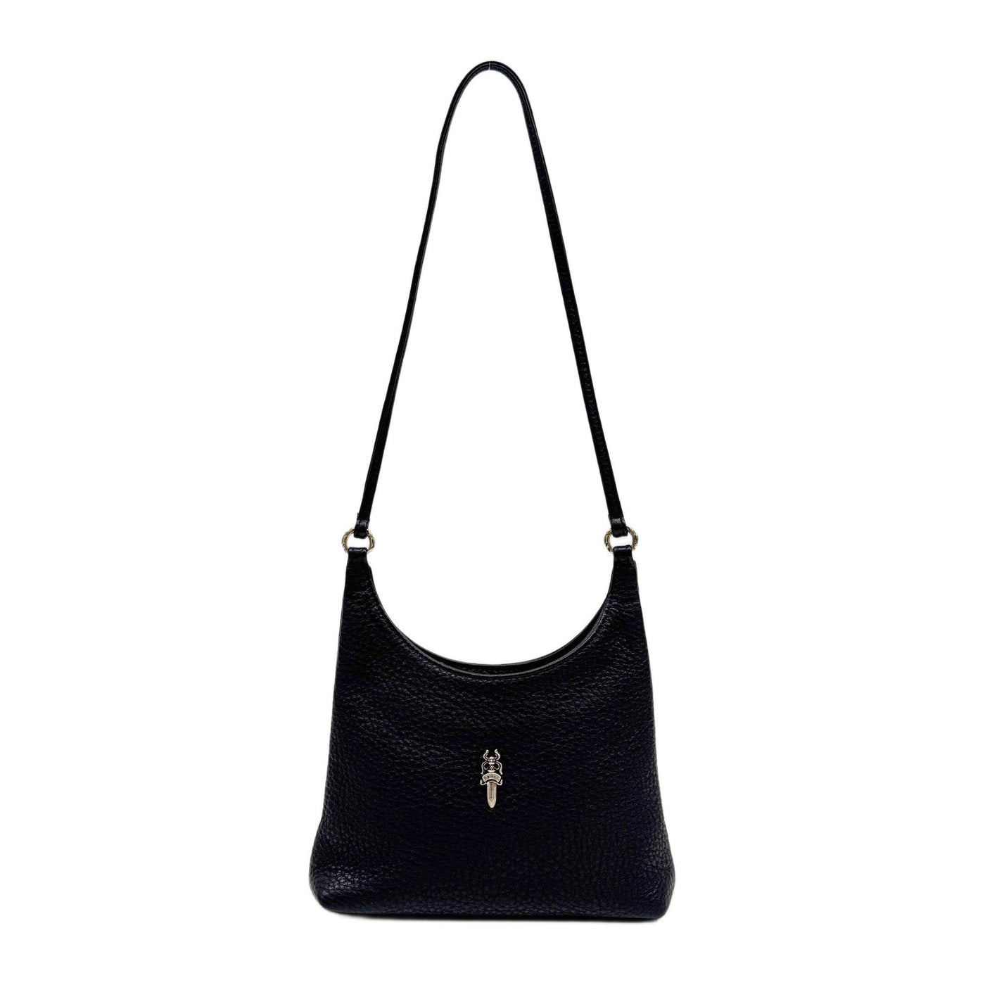 Black Leather Shoulder Bag