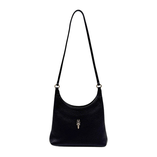Black Leather Shoulder Bag