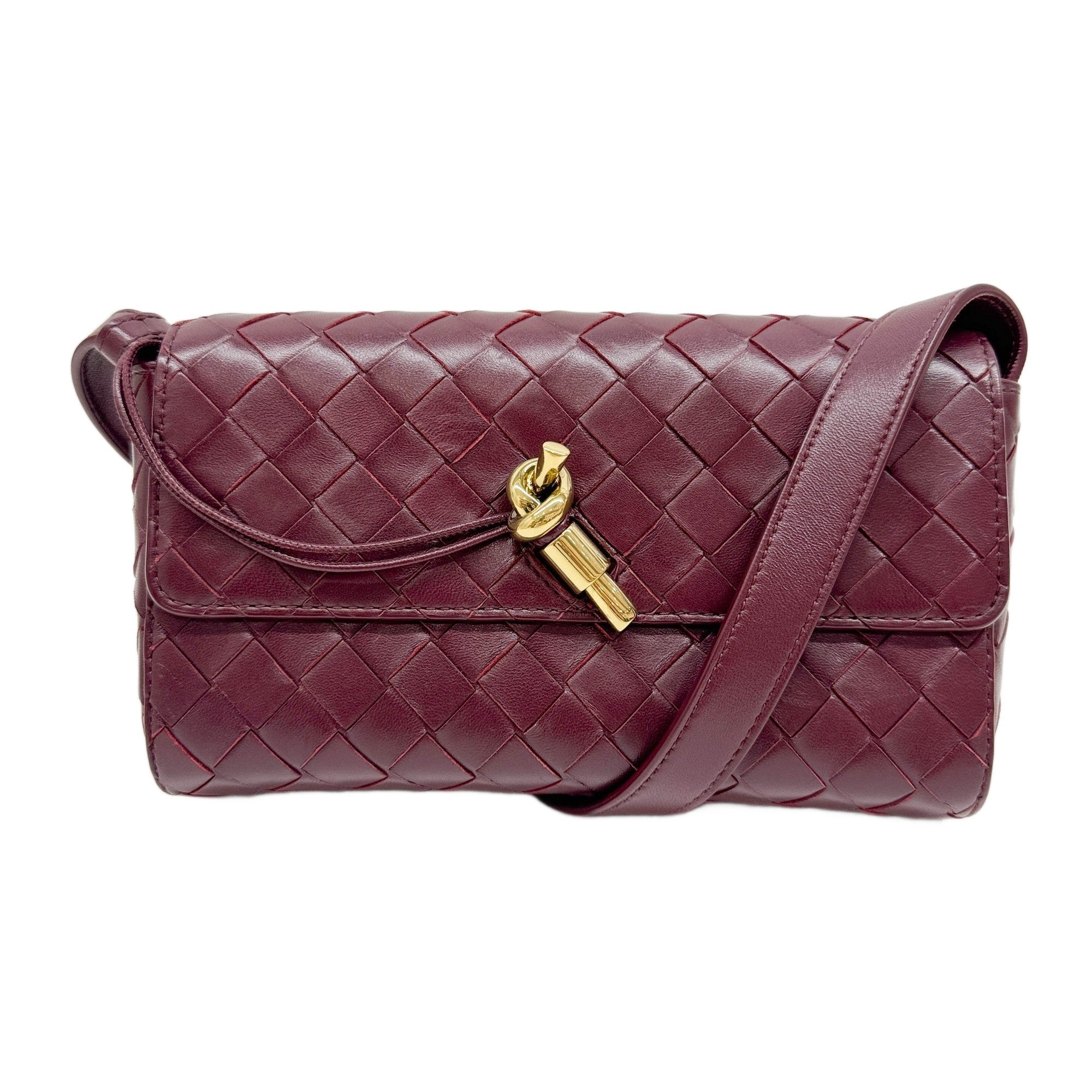 Venta Andiamo Dark Red Leather Shoulder Bag