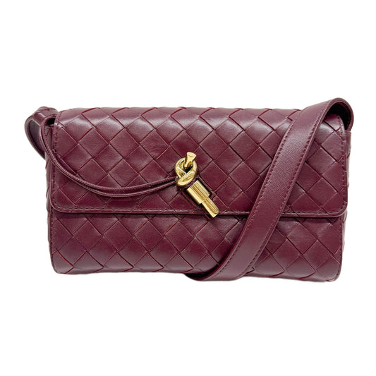 Venta Andiamo Dark Red Leather Shoulder Bag