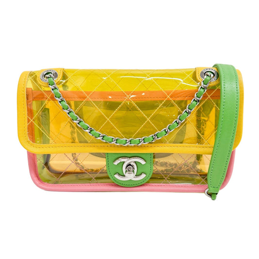 Coco Splash PVC Flap 2018 Multicolor Vinyl Shoulder Bag