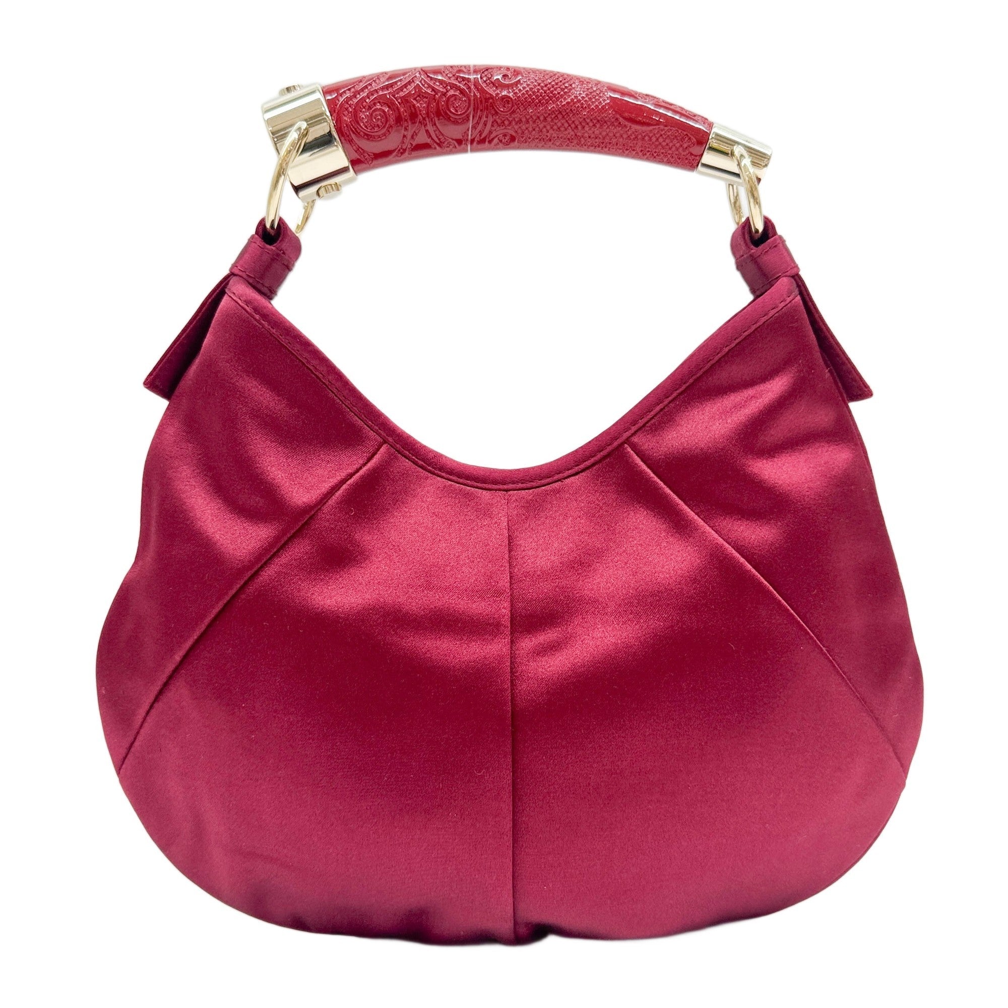 Mini Mombasa Red Satin Handle Bag