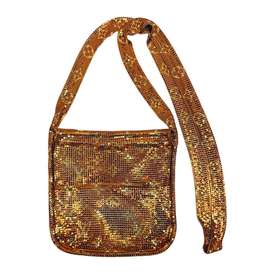 Limited Edition Frances Bronze Monogram Metal Mesh Shoulder Bag