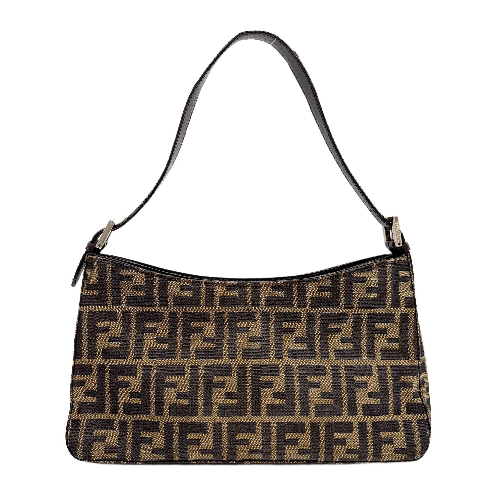 Brown Zucca Canvas Shoulder Bag