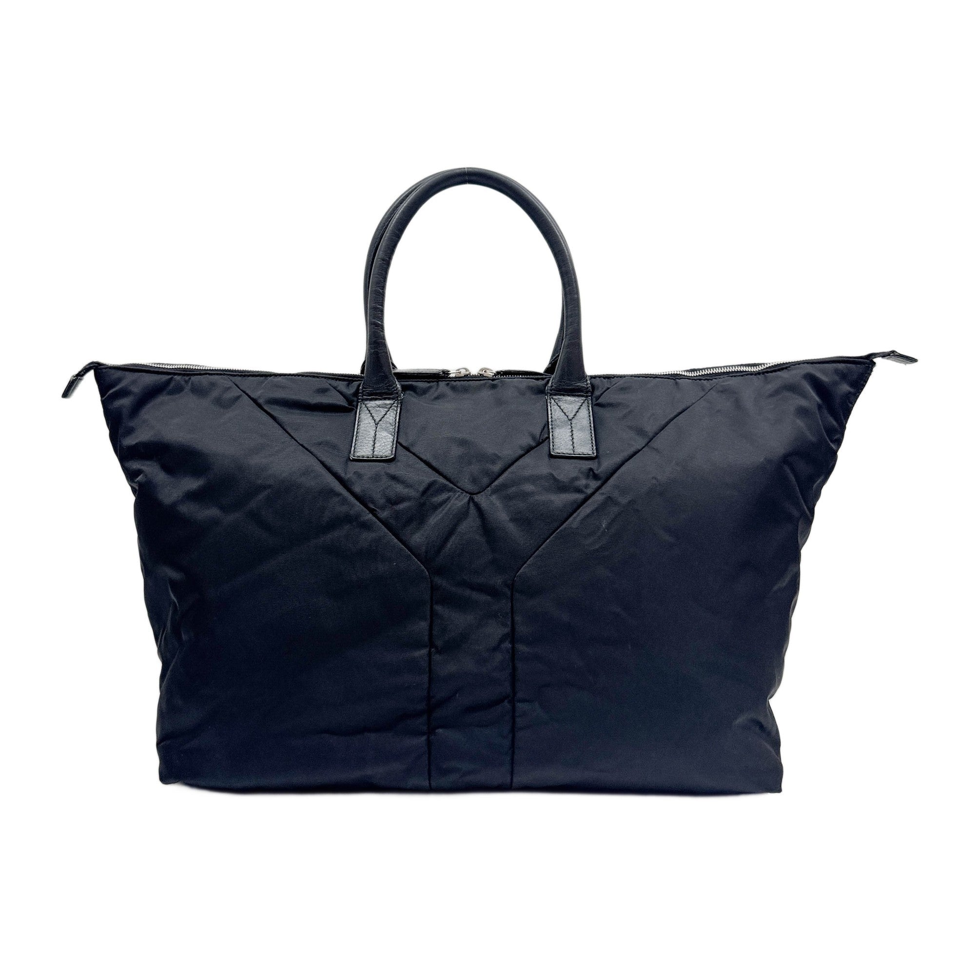 Black Nylon Tote Shoulder Bag