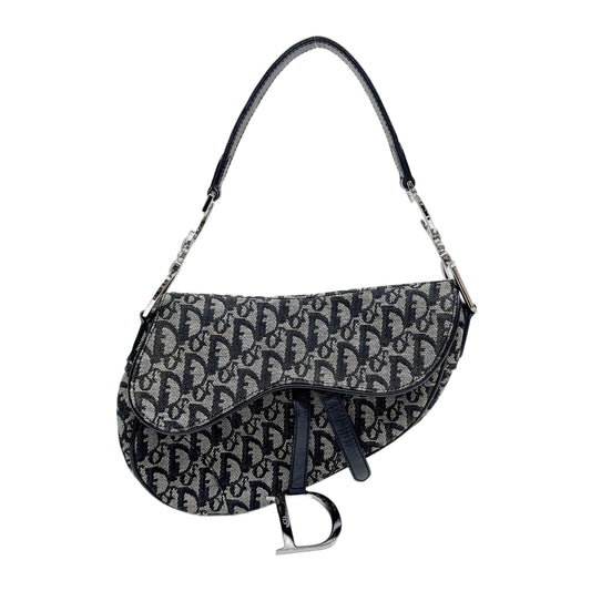 Saddle Black Trotter Canvas Shoulder Bag