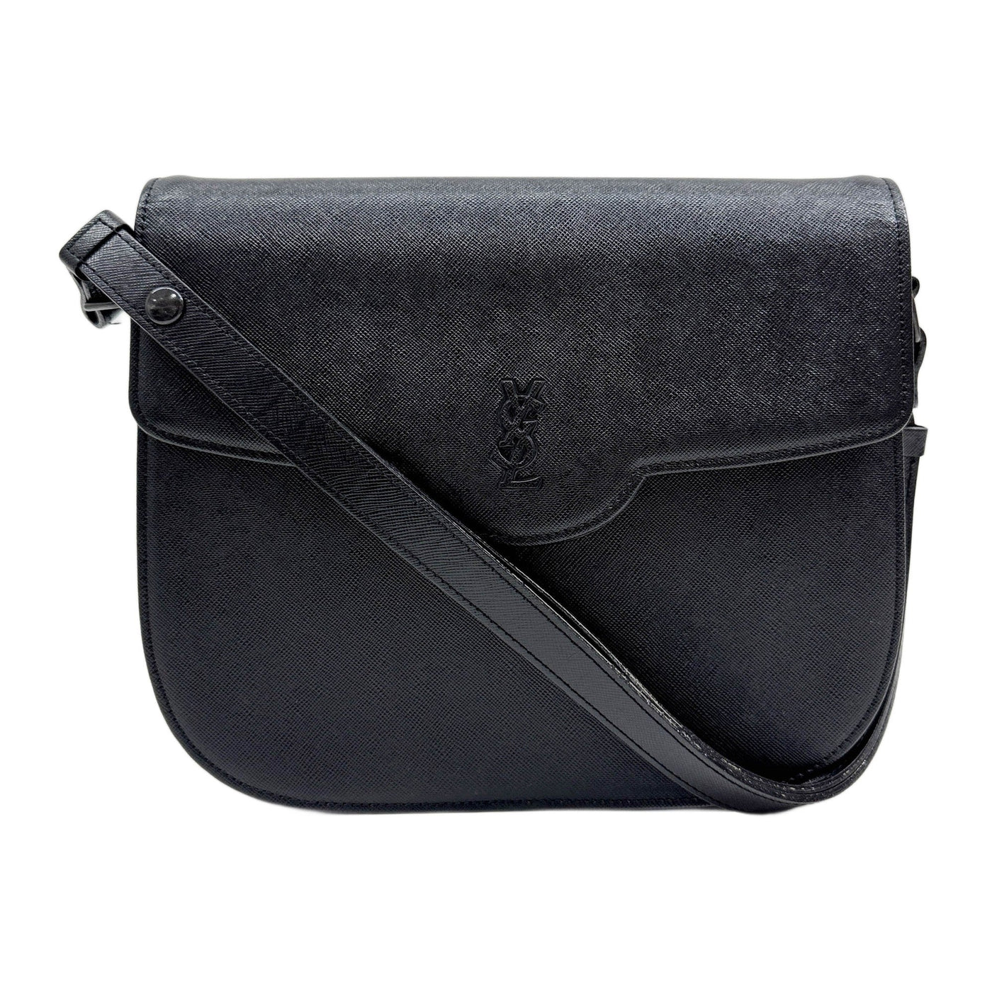 Black Leather Shoulder Bag
