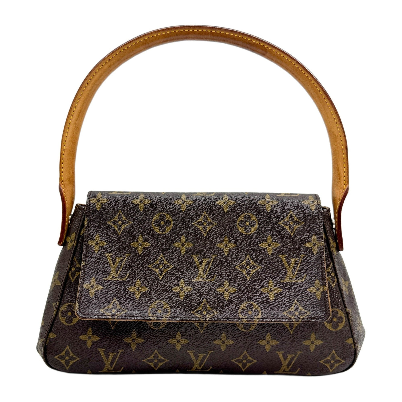 Looping Brown Monogram Canvas Shoulder Bag