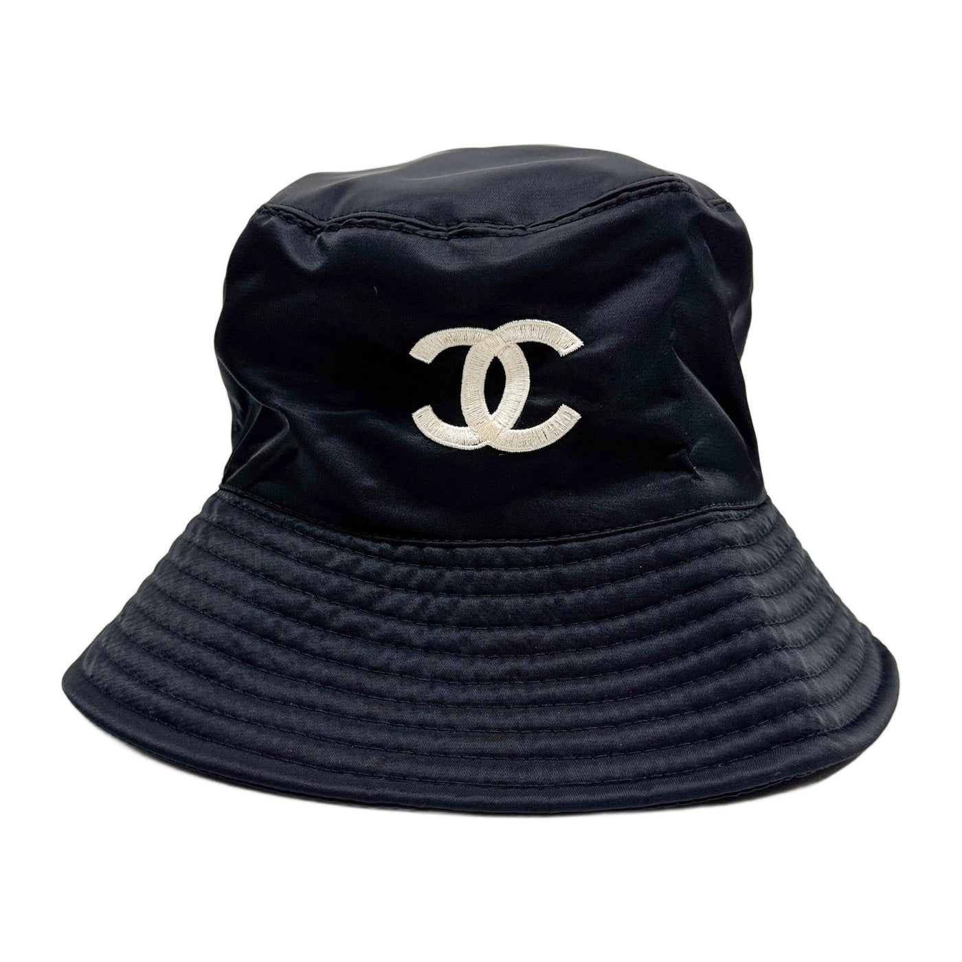 Coco Mark Black Nylon Bucket Hat