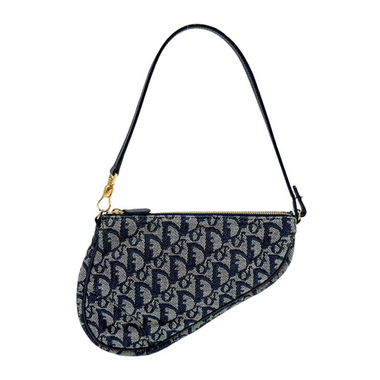 Saddle Pouch Blue Trotter Canvas Shoulder Bag