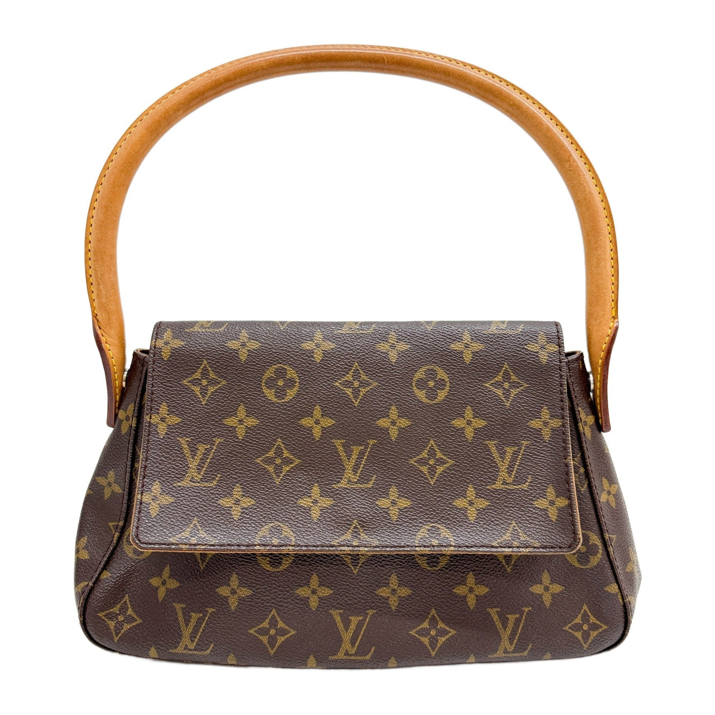 Looping Brown Monogram Canvas Shoulder Bag