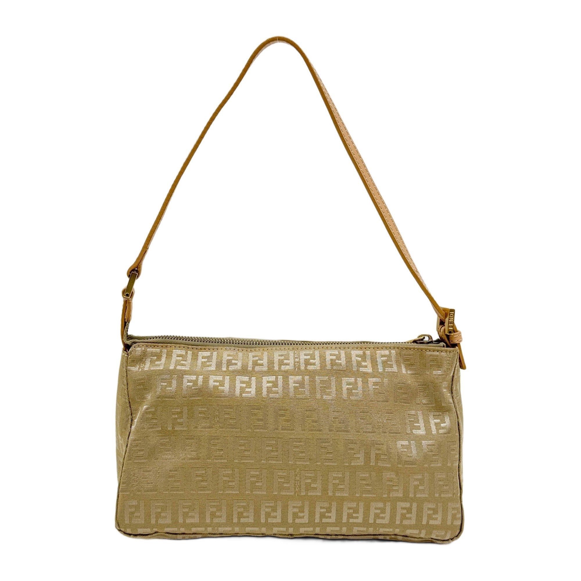 Zucchino Beige Canvas Shoulder Bag