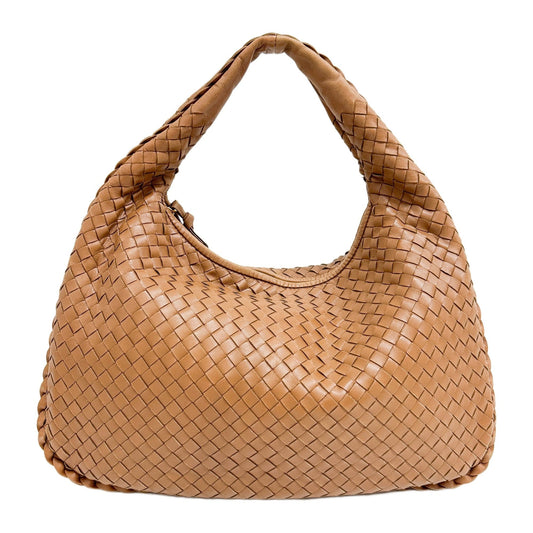 Veneta Intrecciato Brown Leather Shoulder Bag