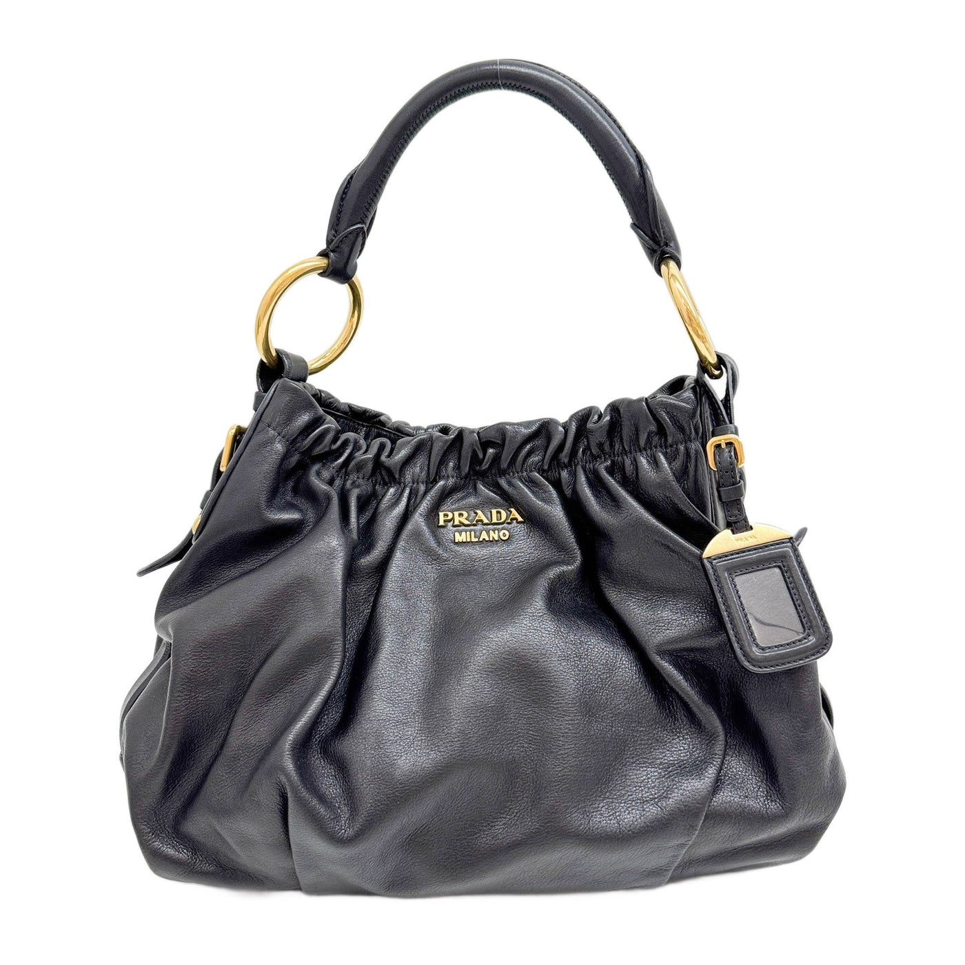 Black Leather Shoulder Bag