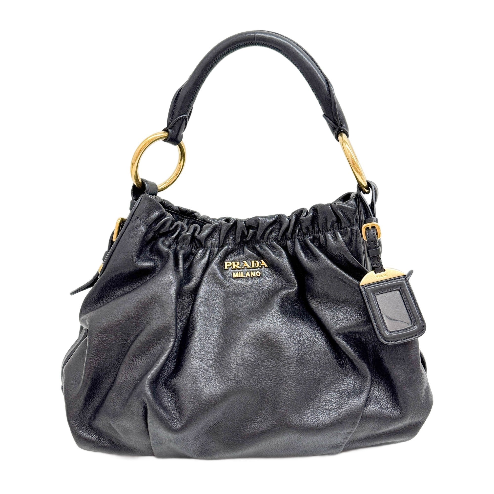 Black Leather Shoulder Bag