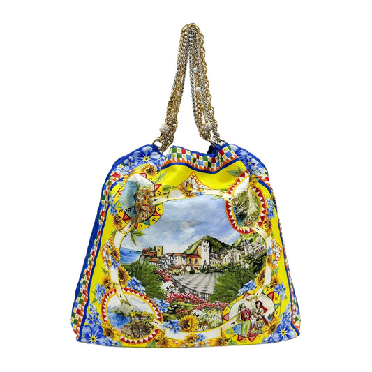 Multicolor Anita Sicilia Printed Silk Shoulder Bag