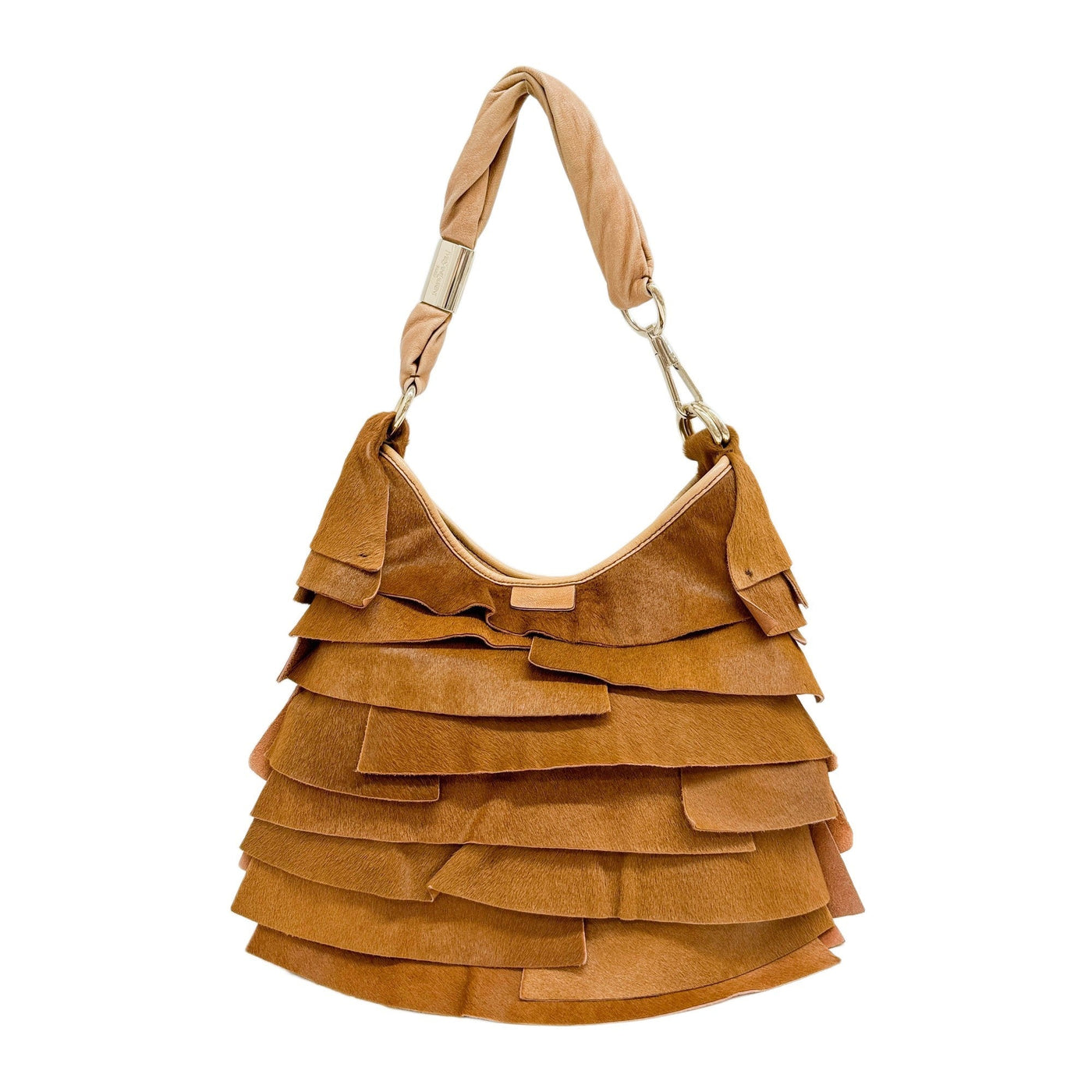 Saint Tropez Brown Pony Hair Shoulder Bag