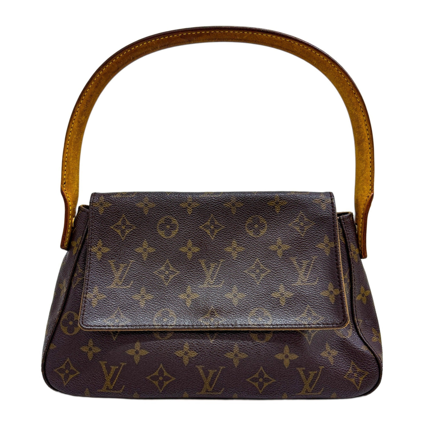 Looping Brown Monogram Canvas Shoulder Bag