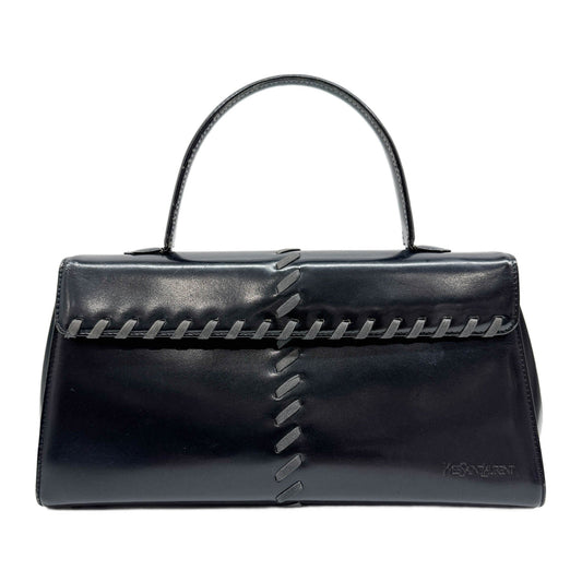 Black Leather Hand Bag