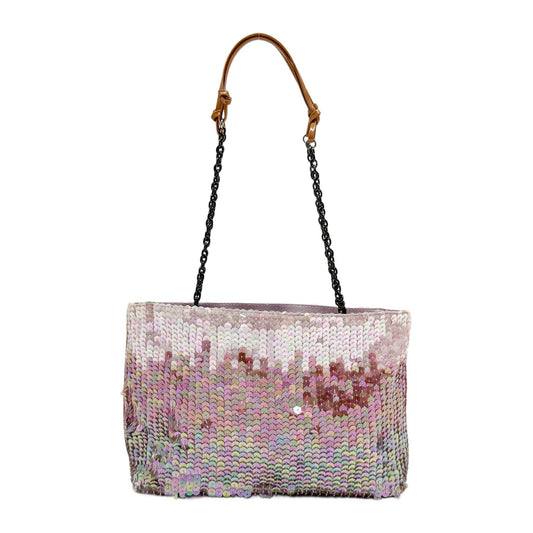 Pink Sequin Shoulder Bag
