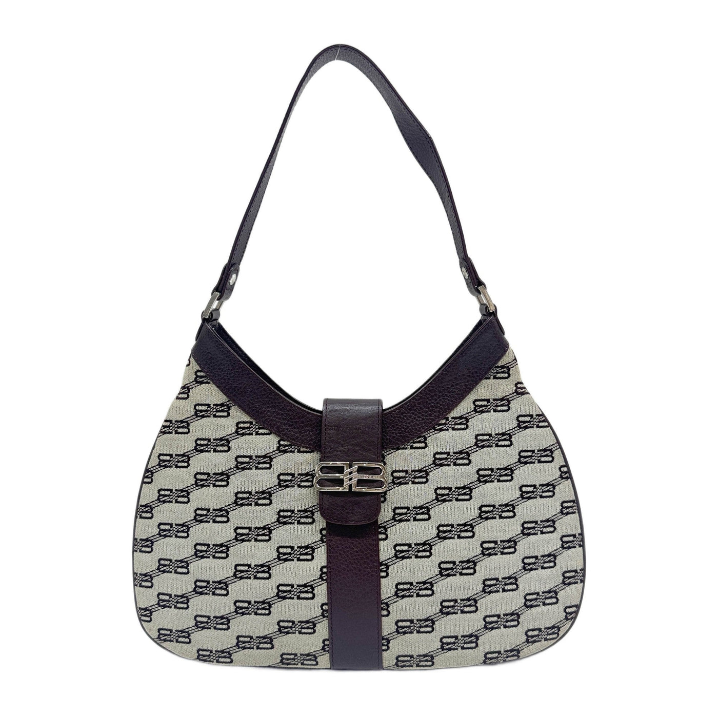 Brown Canvas Shoulder Bag