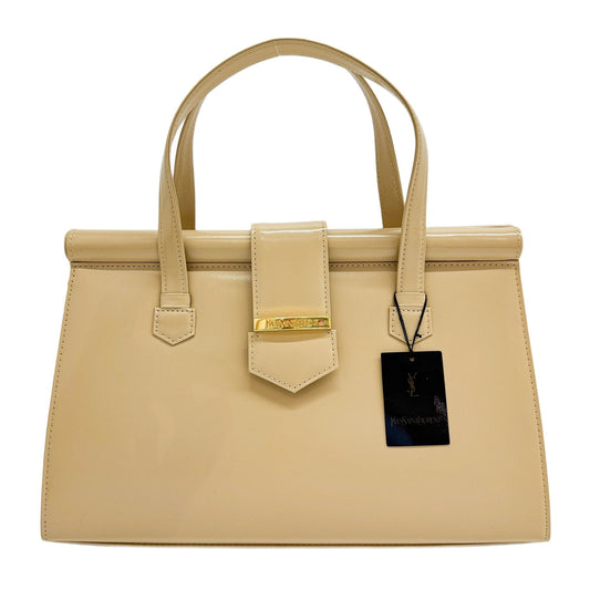 Beige Leather Hand Bag